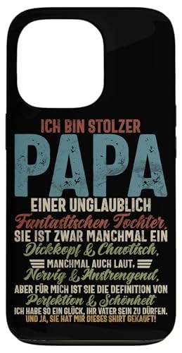 Ich Bin Stolzer Papa Einer Wundervollen Tochter Vatertag Hülle für iPhone 13 Pro Ich Bin Stolzer Papa Einer Wundervollen Tochter Vatertag Hülle für iPhone 13 Pro von Stolzer Liebevoller Papa Vatertagsgeschenk Daddy