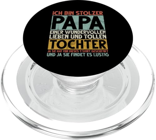 Ich Bin Stolzer Papa Einer Wundervollen Tochter Vatertag PopSockets PopGrip für MagSafe Ich Bin Stolzer Papa Einer Wundervollen Tochter Vatertag PopSockets PopGrip für MagSafe von Stolzer Liebevoller Papa Vatertagsgeschenk Daddy
