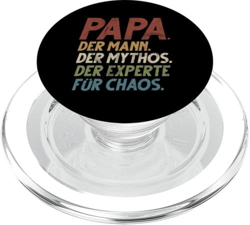Papa Der Mann Der Mythos Der Experte Für Chaos Vatertag PopSockets PopGrip für MagSafe Papa Der Mann Der Mythos Der Experte Für Chaos Vatertag PopSockets PopGrip für MagSafe von Stolzer Liebevoller Papa Vatertagsgeschenk Daddy