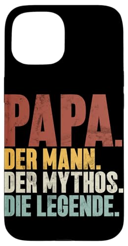 Papa Der Mann Der Mythos Die Legende Retro Vatertag Sprüche Hülle für iPhone 15 Papa Der Mann Der Mythos Die Legende Retro Vatertag Sprüche Hülle für iPhone 15 von Stolzer Liebevoller Papa Vatertagsgeschenk Daddy