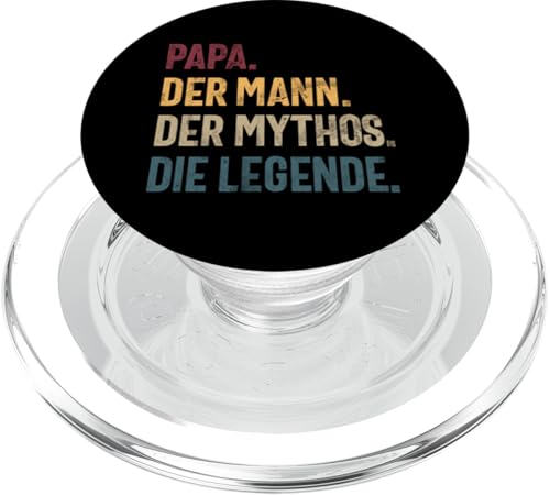 Papa Der Mann Der Mythos Die Legende Retro Vatertag Sprüche PopSockets PopGrip für MagSafe Papa Der Mann Der Mythos Die Legende Retro Vatertag Sprüche PopSockets PopGrip für MagSafe von Stolzer Liebevoller Papa Vatertagsgeschenk Daddy