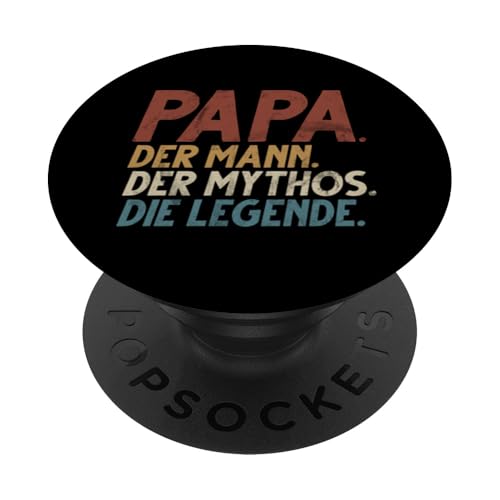 Papa Der Mann Der Mythos Die Legende Retro Vatertag Vater PopSockets Klebender PopGrip Papa Der Mann Der Mythos Die Legende Retro Vatertag Vater PopSockets Klebender PopGrip von Stolzer Liebevoller Papa Vatertagsgeschenk Daddy