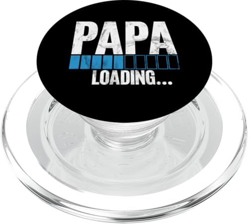 Papa Loading Stolzer Papa Lustige Sprüche Vatertag Vater PopSockets PopGrip für MagSafe von Stolzer Liebevoller Papa Vatertagsgeschenk Daddy