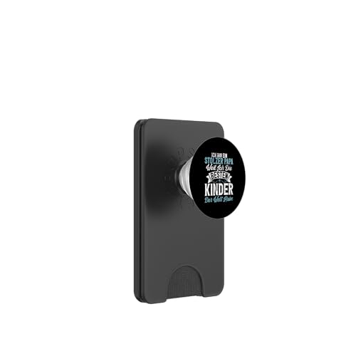 Stolzer Papa Besten Kinder Der Welt Habe Vatertag Sprüche PopSockets PopWallet für MagSafe von Stolzer Liebevoller Papa Vatertagsgeschenk Daddy