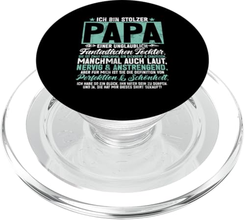 Stolzer Papa Einer Wundervollen Tocher Vatertag Sprüche PopSockets PopGrip für MagSafe Stolzer Papa Einer Wundervollen Tocher Vatertag Sprüche PopSockets PopGrip für MagSafe von Stolzer Liebevoller Papa Vatertagsgeschenk Daddy