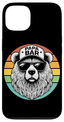 Papa Bär Papa Bear Vatertag Sohn Tochter Elternteil Retro Hülle für iPhone 13 von Stolzer Papa Bär Liebevoller Papa Vater Daddy