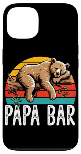 Papa Bär Papa Bear Vatertag Sohn Tochter Elternteil Retro Hülle für iPhone 13 von Stolzer Papa Bär Liebevoller Papa Vater Daddy