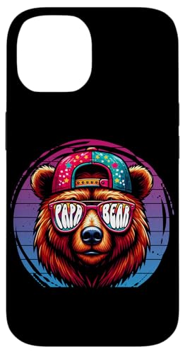 Papa Bär Papa Bear Vatertag Sohn Tochter Elternteil Retro Hülle für iPhone 14 von Stolzer Papa Bär Liebevoller Papa Vater Daddy