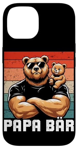 Papa Bär Papa Bear Vatertag Sohn Tochter Elternteil Retro Hülle für iPhone 14 Papa Bär Papa Bear Vatertag Sohn Tochter Elternteil Retro Hülle für iPhone 14 von Stolzer Papa Bär Liebevoller Papa Vater Daddy