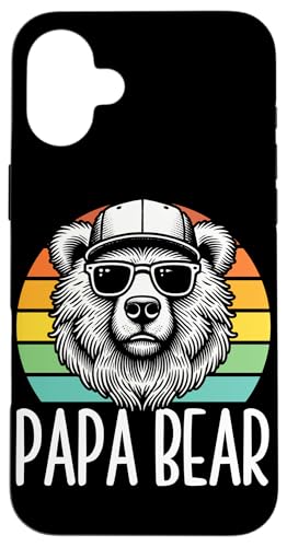 Papa Bär Papa Bear Vatertag Sohn Tochter Elternteil Retro Hülle für iPhone 16 Plus Papa Bär Papa Bear Vatertag Sohn Tochter Elternteil Retro Hülle für iPhone 16 Plus von Stolzer Papa Bär Liebevoller Papa Vater Daddy