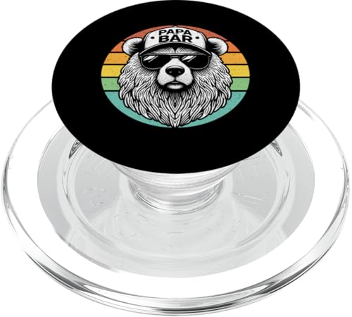 Papa Bär Papa Bear Vatertag Sohn Tochter Elternteil Retro PopSockets PopGrip für MagSafe Papa Bär Papa Bear Vatertag Sohn Tochter Elternteil Retro PopSockets PopGrip für MagSafe von Stolzer Papa Bär Liebevoller Papa Vater Daddy