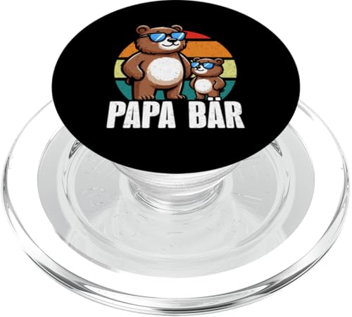 Papa Bär Papa Bear Vatertag Sohn Tochter Elternteil Retro PopSockets PopGrip für MagSafe Papa Bär Papa Bear Vatertag Sohn Tochter Elternteil Retro PopSockets PopGrip für MagSafe von Stolzer Papa Bär Liebevoller Papa Vater Daddy