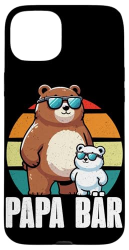 Papa Bär Papa Bear Vatertag Sohn Tochter Stolzer Papa Hülle für iPhone 15 Plus von Stolzer Papa Bär Liebevoller Papa Vater Daddy
