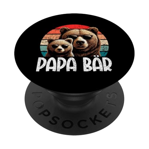 Papa Bär Papa Bear Vatertag Sohn Tochter Stolzer Papa PopSockets Klebender PopGrip Papa Bär Papa Bear Vatertag Sohn Tochter Stolzer Papa PopSockets Klebender PopGrip von Stolzer Papa Bär Liebevoller Papa Vater Daddy