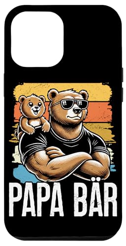 Papa Bär Papa Bear Vatertag Sohn Tochter Vaterschaft Hülle für iPhone 12 Pro Max von Stolzer Papa Bär Liebevoller Papa Vater Daddy