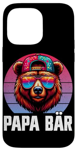 Papa Bär Papa Bear Vatertag Sohn Tochter Vaterschaft Hülle für iPhone 14 Pro Max von Stolzer Papa Bär Liebevoller Papa Vater Daddy