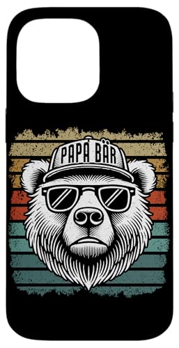 Papa Bär Papa Bear Vatertag Sohn Tochter Vaterschaft Hülle für iPhone 14 Pro Max von Stolzer Papa Bär Liebevoller Papa Vater Daddy