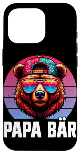 Papa Bär Papa Bear Vatertag Sohn Tochter Vaterschaft Hülle für iPhone 16 Pro von Stolzer Papa Bär Liebevoller Papa Vater Daddy