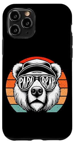 Papa Bär Papa Bear Vatertag Sohn Tochter Vaterschaft Papi Hülle für iPhone 11 Pro von Stolzer Papa Bär Liebevoller Papa Vater Daddy