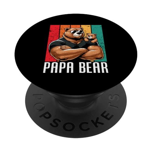 Papa Bär Papa Bear Vatertag Sohn Tochter Vaterschaft Papi PopSockets Klebender PopGrip Papa Bär Papa Bear Vatertag Sohn Tochter Vaterschaft Papi PopSockets Klebender PopGrip von Stolzer Papa Bär Liebevoller Papa Vater Daddy