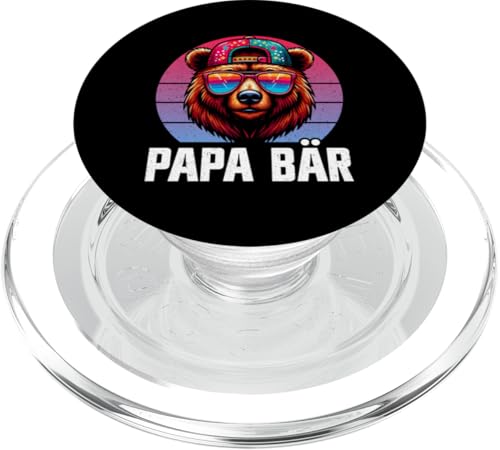 Papa Bär Papa Bear Vatertag Sohn Tochter Vaterschaft PopSockets PopGrip für MagSafe von Stolzer Papa Bär Liebevoller Papa Vater Daddy