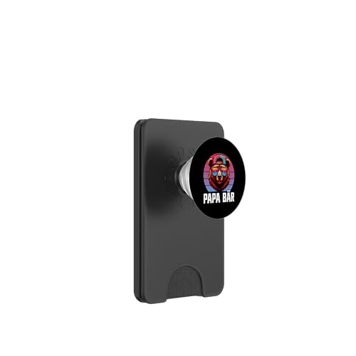 Papa Bär Papa Bear Vatertag Sohn Tochter Vaterschaft PopSockets PopWallet für MagSafe von Stolzer Papa Bär Liebevoller Papa Vater Daddy