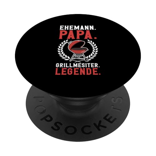 Ehemann Papa Grillmeister Held Grill Grillen Vatertag BBQ PopSockets Klebender PopGrip Ehemann Papa Grillmeister Held Grill Grillen Vatertag BBQ PopSockets Klebender PopGrip von Stolzer Papa Grill Liebender Vater Daddy