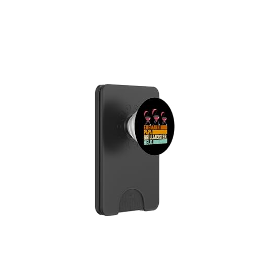 Ehemann Papa Grillmeister Held Grill Grillen Vatertag BBQ PopSockets PopWallet für MagSafe von Stolzer Papa Grill Liebender Vater Daddy