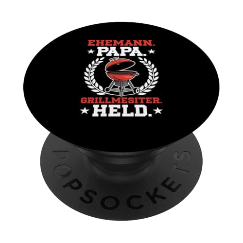 Ehemann Papa Grillmeister Held Retro Grillen Vatertag BBQ PopSockets Klebender PopGrip Ehemann Papa Grillmeister Held Retro Grillen Vatertag BBQ PopSockets Klebender PopGrip von Stolzer Papa Grill Liebender Vater Daddy