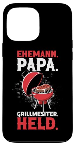 Ehemann Papa Grillmesiter Held Vatertag Grillen Vater Hülle für iPhone 13 Pro Max Ehemann Papa Grillmesiter Held Vatertag Grillen Vater Hülle für iPhone 13 Pro Max von Stolzer Papa Grill Liebender Vater Daddy
