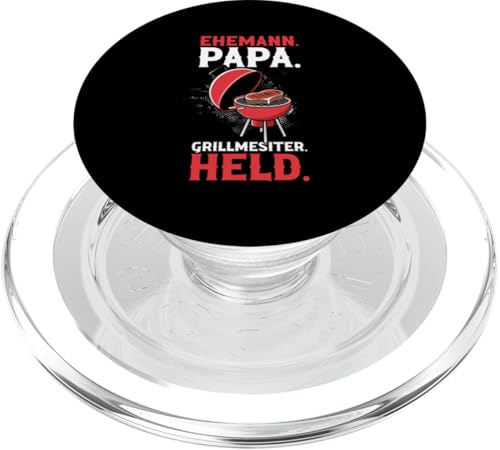 Ehemann Papa Grillmesiter Held Vatertag Grillen Vater PopSockets PopGrip für MagSafe Ehemann Papa Grillmesiter Held Vatertag Grillen Vater PopSockets PopGrip für MagSafe von Stolzer Papa Grill Liebender Vater Daddy