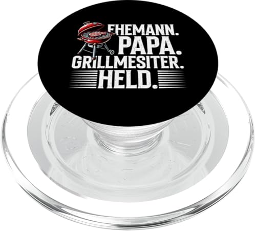 Grill Papa Vatertag Grillen Vater BBQ Grillmaster Männer PopSockets PopGrip für MagSafe von Stolzer Papa Grill Liebender Vater Daddy