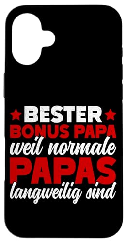 Bester Bonus Papa Weil Normale Papas Langweilig Sind Vater Hülle für iPhone 16 Plus Bester Bonus Papa Weil Normale Papas Langweilig Sind Vater Hülle für iPhone 16 Plus von Stolzer Papa Stiefvater Liebevoller Daddy Vater