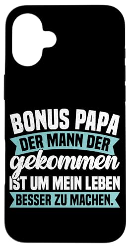 Bonus Papa Der Mann Der Gekommen Ist Leben Besser Zu Machen Hülle für iPhone 16 Plus Bonus Papa Der Mann Der Gekommen Ist Leben Besser Zu Machen Hülle für iPhone 16 Plus von Stolzer Papa Stiefvater Liebevoller Daddy Vater