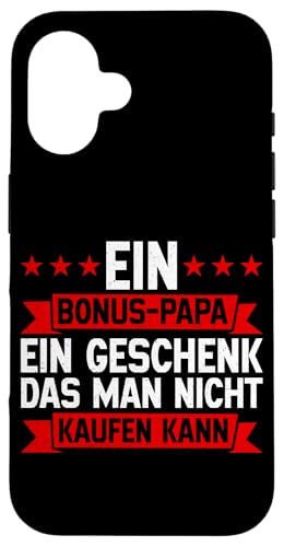 Bonus Papa Ein Geschenk Das Man Nicht Kaufen Kann Stiefvater Hülle für iPhone 16 Bonus Papa Ein Geschenk Das Man Nicht Kaufen Kann Stiefvater Hülle für iPhone 16 von Stolzer Papa Stiefvater Liebevoller Daddy Vater