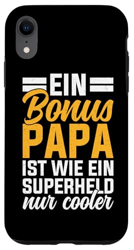 Bonus Papa Ist Wie Ein Superheld Nur Cooler Stiefvater Vater Hülle für iPhone XR Bonus Papa Ist Wie Ein Superheld Nur Cooler Stiefvater Vater Hülle für iPhone XR von Stolzer Papa Stiefvater Liebevoller Daddy Vater
