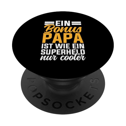 Bonus Papa Ist Wie Ein Superheld Nur Cooler Stiefvater Vater PopSockets Klebender PopGrip Bonus Papa Ist Wie Ein Superheld Nur Cooler Stiefvater Vater PopSockets Klebender PopGrip von Stolzer Papa Stiefvater Liebevoller Daddy Vater