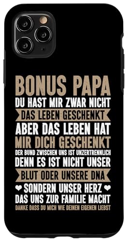 Bonus Papa Stiefvater Vatertag Papa Vaterschaft Hülle für iPhone 11 Pro Max Bonus Papa Stiefvater Vatertag Papa Vaterschaft Hülle für iPhone 11 Pro Max von Stolzer Papa Stiefvater Liebevoller Daddy Vater