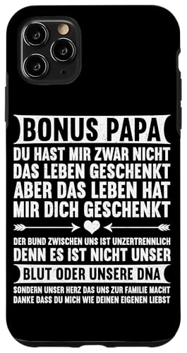 Bonus Papa Stiefvater Vatertag Papa Vaterschaft Hülle für iPhone 11 Pro Max Bonus Papa Stiefvater Vatertag Papa Vaterschaft Hülle für iPhone 11 Pro Max von Stolzer Papa Stiefvater Liebevoller Daddy Vater