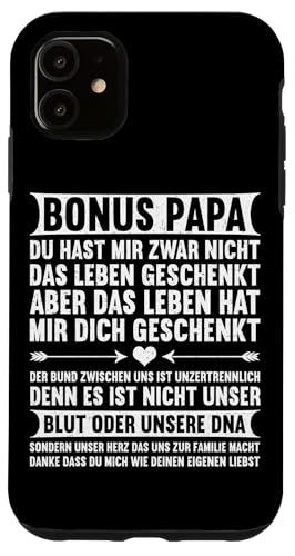 Bonus Papa Stiefvater Vatertag Papa Vaterschaft Hülle für iPhone 11 Bonus Papa Stiefvater Vatertag Papa Vaterschaft Hülle für iPhone 11 von Stolzer Papa Stiefvater Liebevoller Daddy Vater