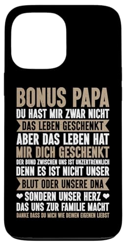 Bonus Papa Stiefvater Vatertag Papa Vaterschaft Hülle für iPhone 13 Pro Max Bonus Papa Stiefvater Vatertag Papa Vaterschaft Hülle für iPhone 13 Pro Max von Stolzer Papa Stiefvater Liebevoller Daddy Vater