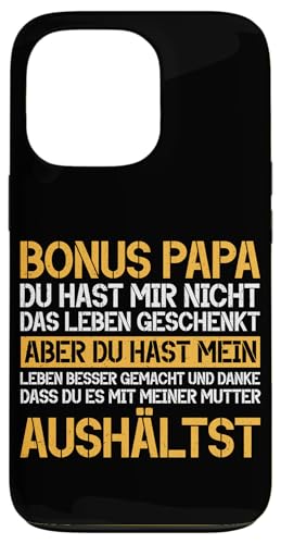 Bonus Papa Stiefvater Vatertag Papa Vaterschaft Hülle für iPhone 13 Pro Bonus Papa Stiefvater Vatertag Papa Vaterschaft Hülle für iPhone 13 Pro von Stolzer Papa Stiefvater Liebevoller Daddy Vater
