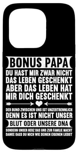 Bonus Papa Stiefvater Vatertag Papa Vaterschaft Hülle für iPhone 15 Pro Bonus Papa Stiefvater Vatertag Papa Vaterschaft Hülle für iPhone 15 Pro von Stolzer Papa Stiefvater Liebevoller Daddy Vater
