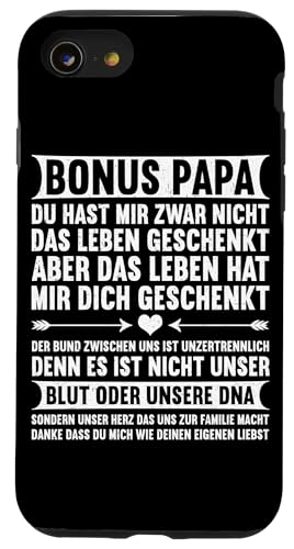 Bonus Papa Stiefvater Vatertag Papa Vaterschaft Hülle für iPhone SE (2020) / 7 / 8 von Stolzer Papa Stiefvater Liebevoller Daddy Vater