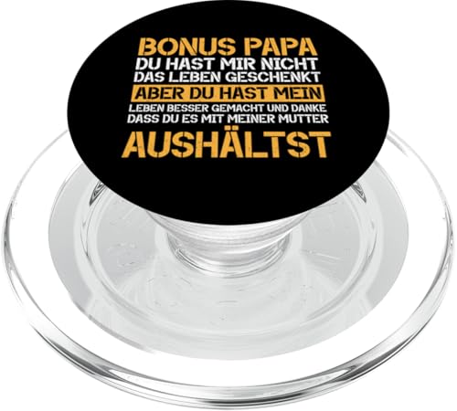 Bonus Papa Stiefvater Vatertag Papa Vaterschaft PopSockets PopGrip für MagSafe von Stolzer Papa Stiefvater Liebevoller Daddy Vater