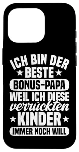 Der Beste Bonus Papa Weil Ich Diese Kinder Immer Noch Will Hülle für iPhone 16 Pro Der Beste Bonus Papa Weil Ich Diese Kinder Immer Noch Will Hülle für iPhone 16 Pro von Stolzer Papa Stiefvater Liebevoller Daddy Vater