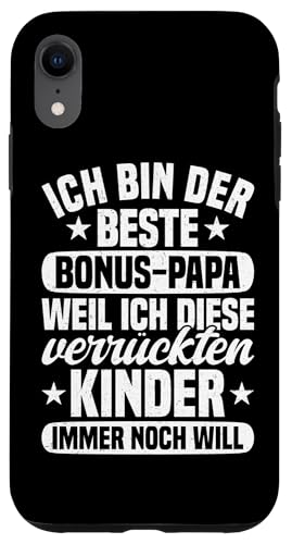 Der Beste Bonus Papa Weil Ich Diese Kinder Immer Noch Will Hülle für iPhone XR Der Beste Bonus Papa Weil Ich Diese Kinder Immer Noch Will Hülle für iPhone XR von Stolzer Papa Stiefvater Liebevoller Daddy Vater