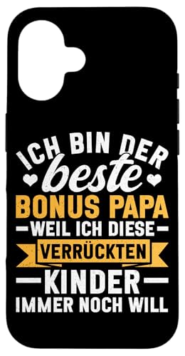 Ich Bin Der Beste Bonus Papa Weil Diese Kinder Immer Will Hülle für iPhone 16 Ich Bin Der Beste Bonus Papa Weil Diese Kinder Immer Will Hülle für iPhone 16 von Stolzer Papa Stiefvater Liebevoller Daddy Vater