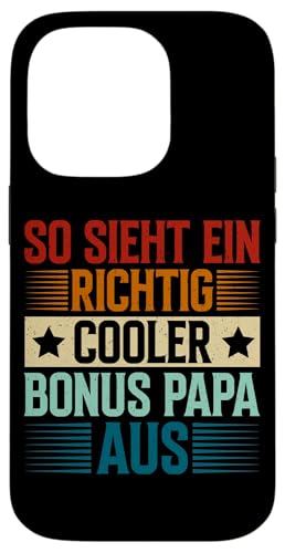 So Sieht Ein Richtig Cooler Bonus Papa Aus Retro Stiefvater Hülle für iPhone 14 Pro So Sieht Ein Richtig Cooler Bonus Papa Aus Retro Stiefvater Hülle für iPhone 14 Pro von Stolzer Papa Stiefvater Liebevoller Daddy Vater