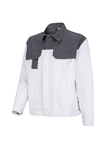 Arbeitsjacke WeiÃŸ/Grau Gr.L von Stonekit